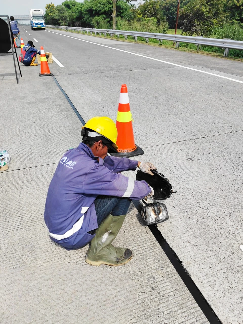 Patching & Surface Dressing Maintenance on Gempol-Pasuruan Toll Road Section
